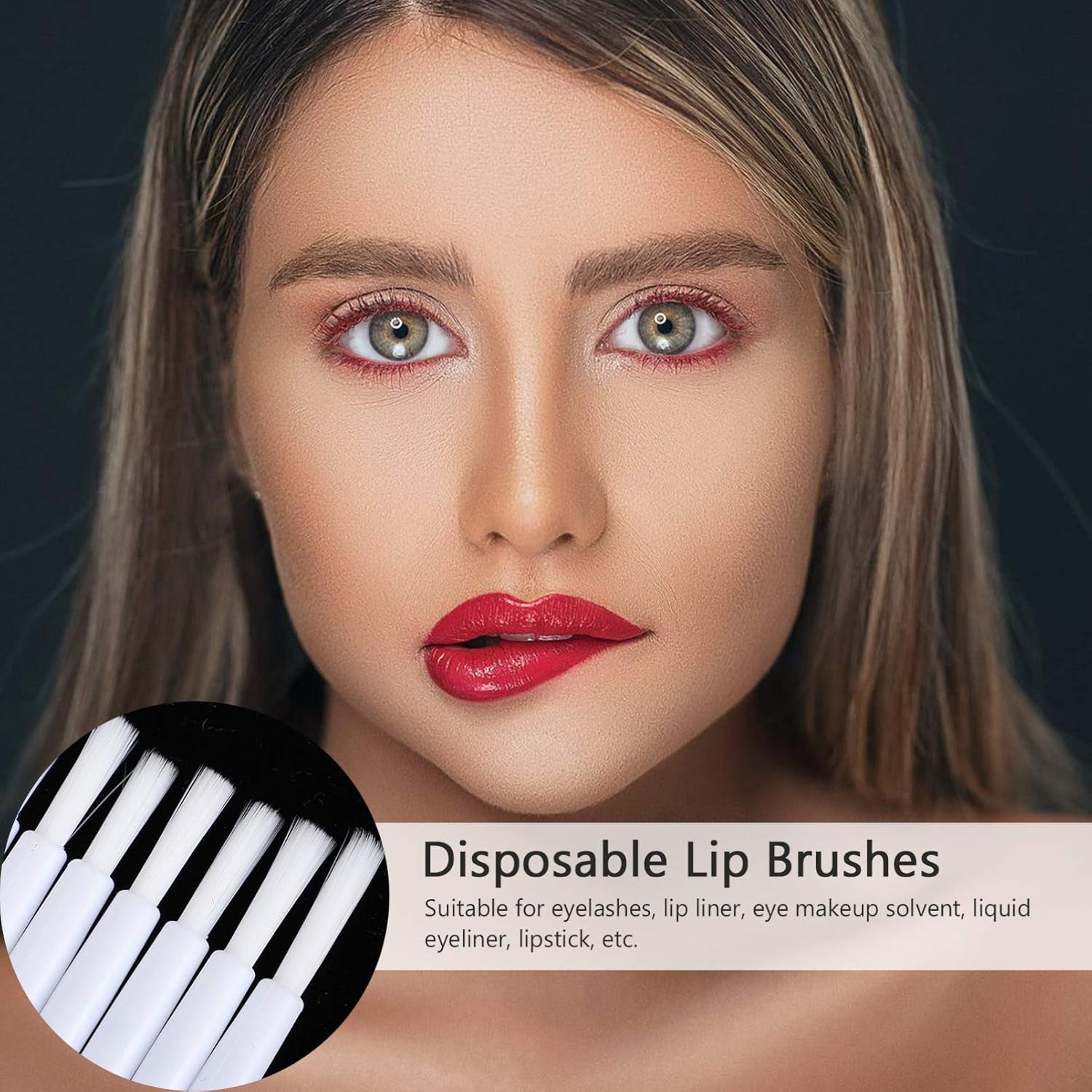 100Pcs Disposable Lip Brushes Smooth Lip Gloss Applicators for Even Makeup Application Safe Beauty Tools for Daily Use for Lipstick and Gloss