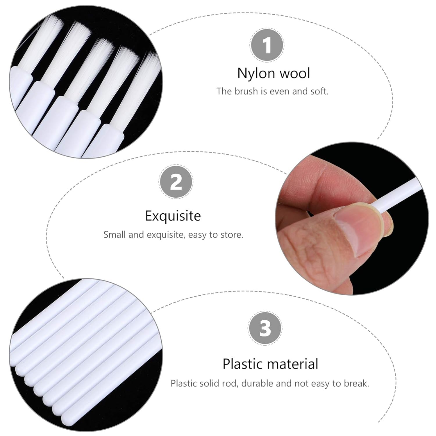 100Pcs Disposable Lip Brushes Smooth Lip Gloss Applicators for Even Makeup Application Safe Beauty Tools for Daily Use for Lipstick and Gloss